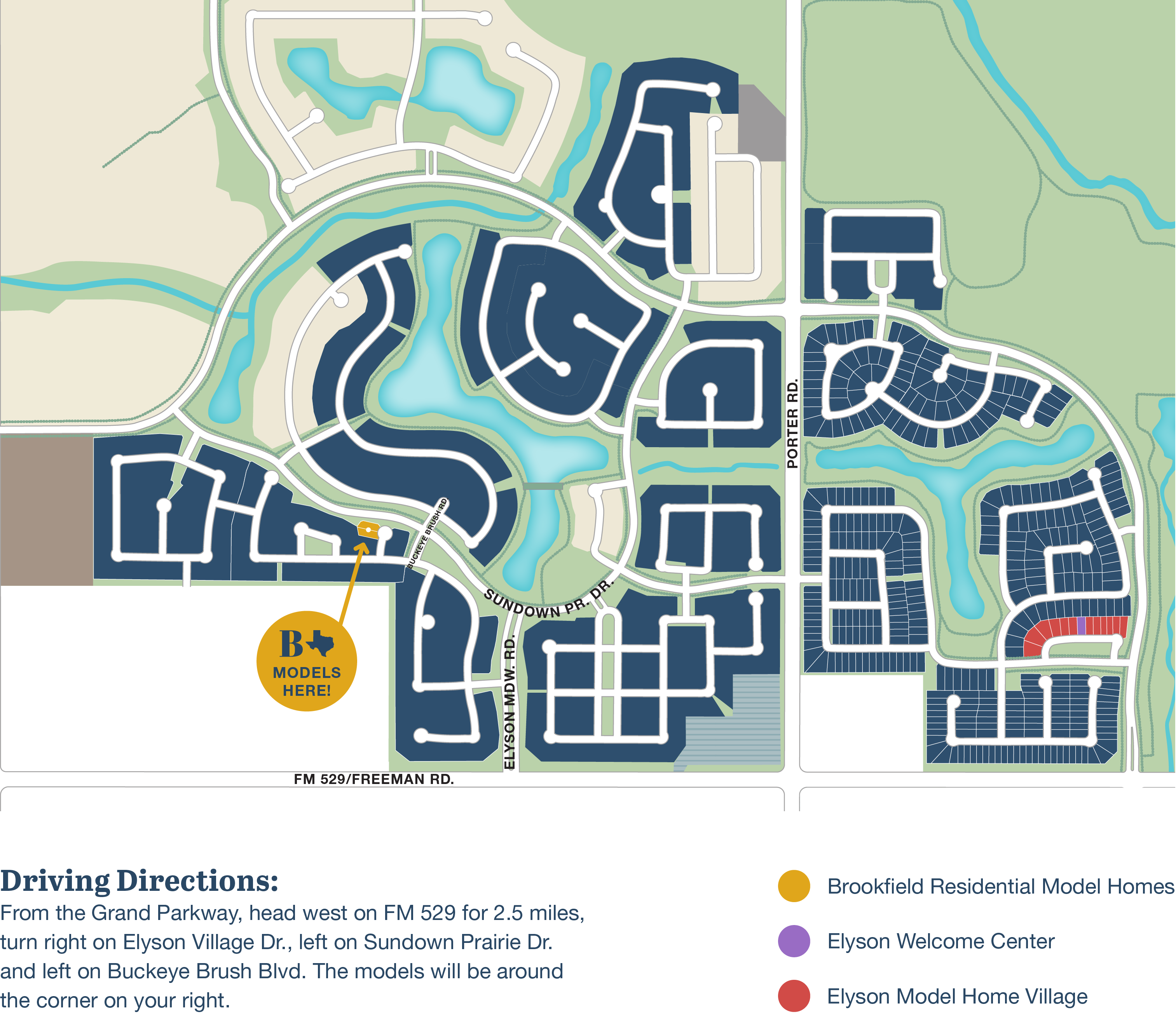 Hello Houston Brookfield Residential at Elyson in Katy, TX